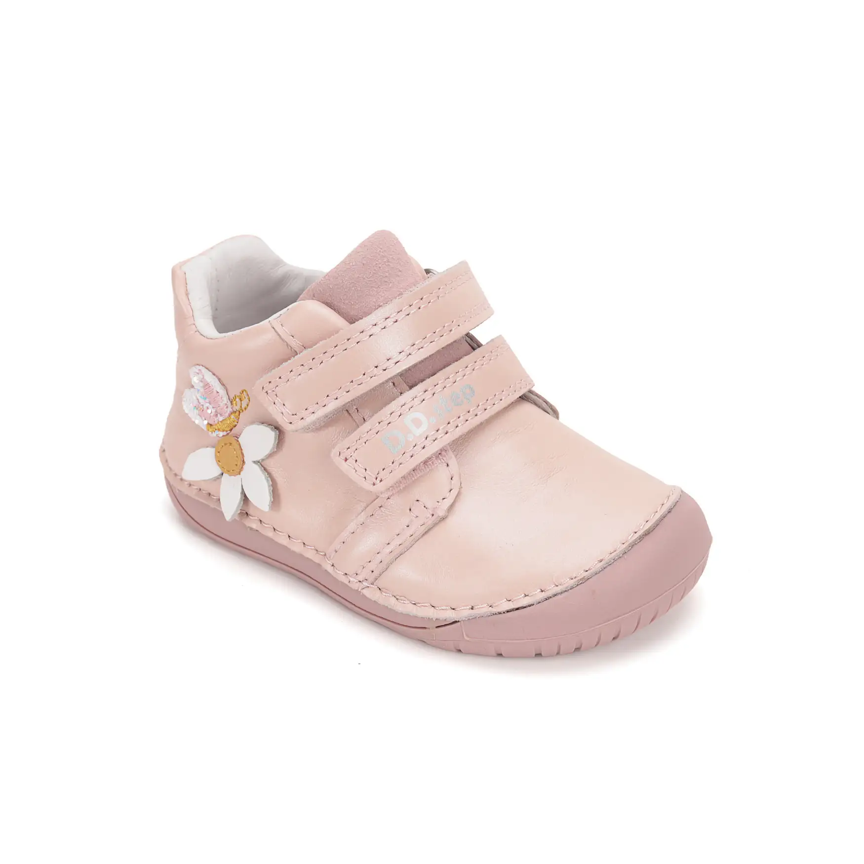 Buty dziewczęce skórzane barefoot D.D.Step S070-52656 Baby Pink różowe - obrazek 8
