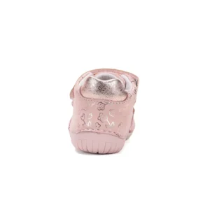 Buty dziewczęce skórzane barefoot D.D.Step S070-52724 Baby Pink różowo złote