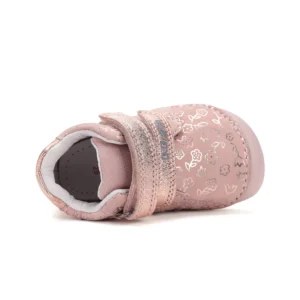 Buty dziewczęce skórzane barefoot D.D.Step S070-52724 Baby Pink różowo złote