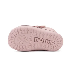 Buty dziewczęce skórzane barefoot D.D.Step S070-52724 Baby Pink różowo złote