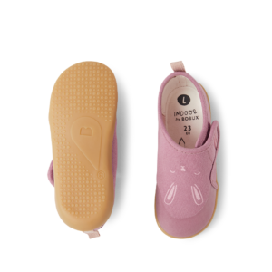 Kapcie dziecięce Bobux Indoor Indie 654406 Bunny Lilas