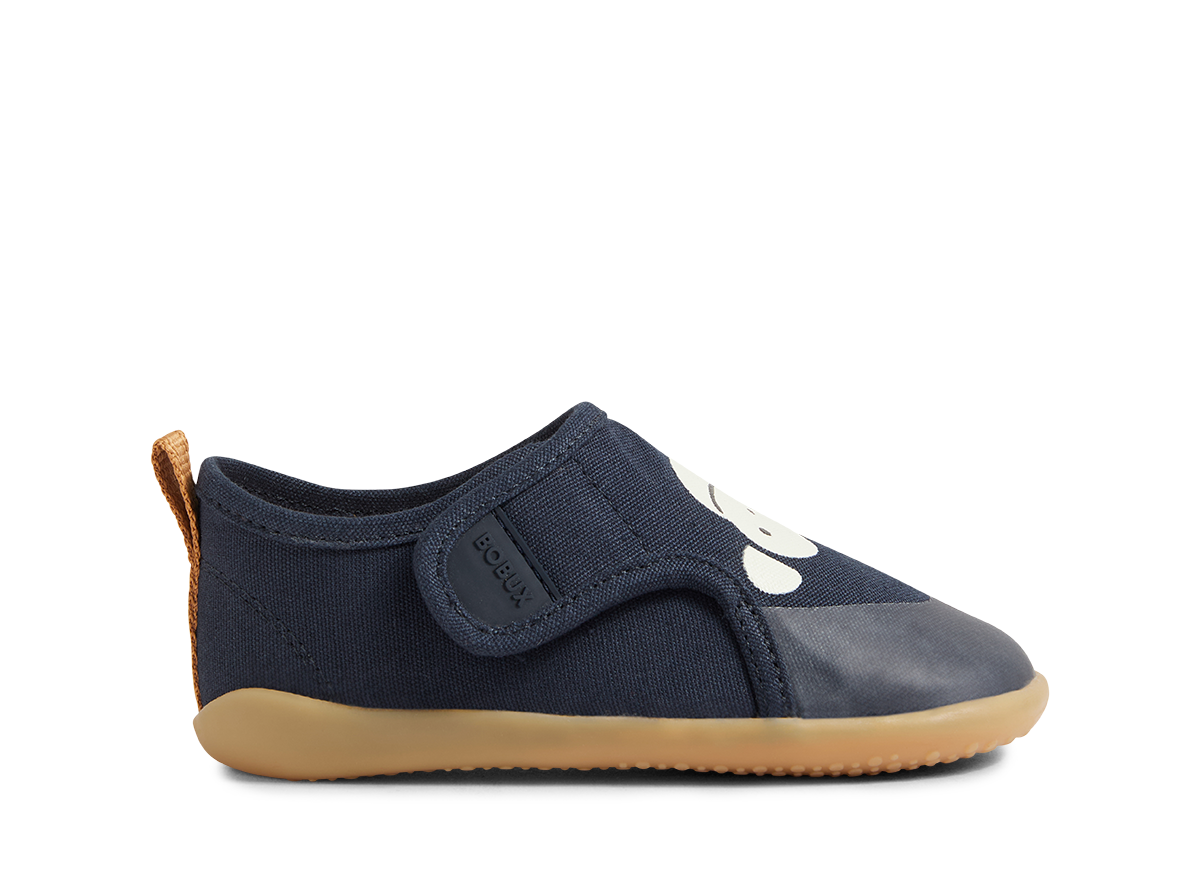 Kapcie dziecięce Bobux Indoor Indie 654407 Monkey Navy