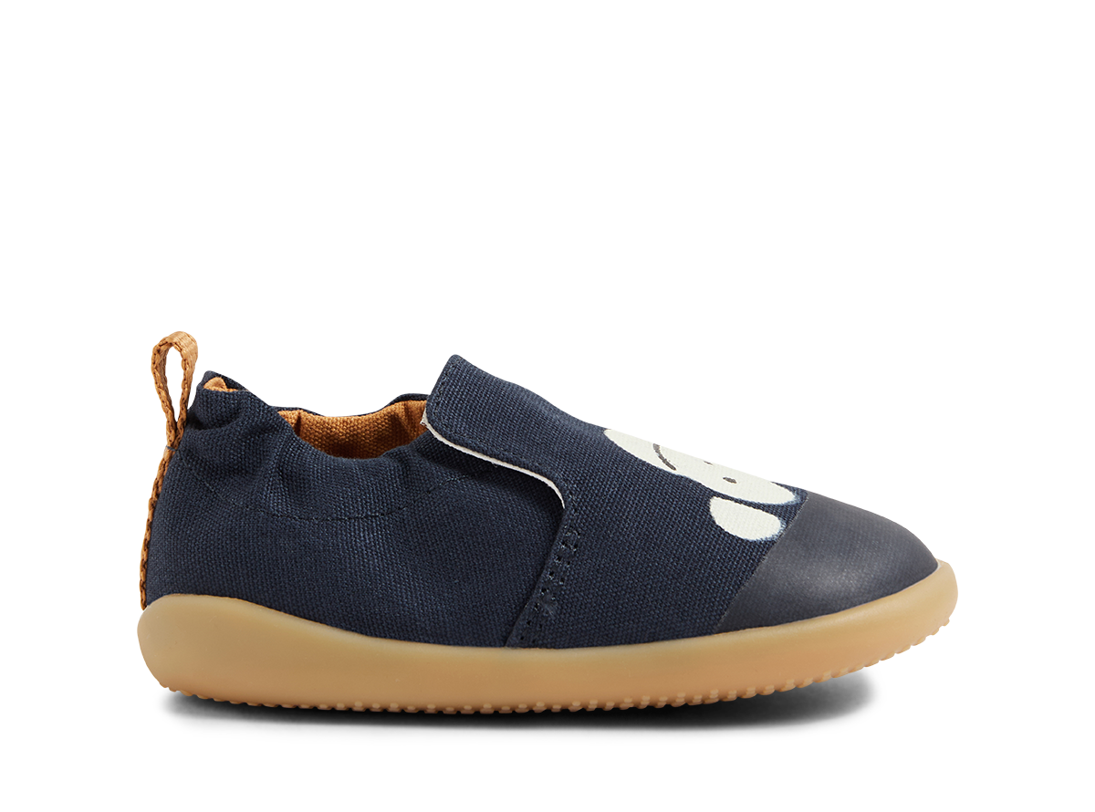 Kapcie dziecięce Bobux Indoor Indie 654407 Monkey Navy