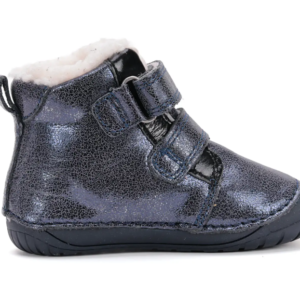 Trzewiki zimowe ocieplane D.D.Step barefoot W070-52624 Royal Blue