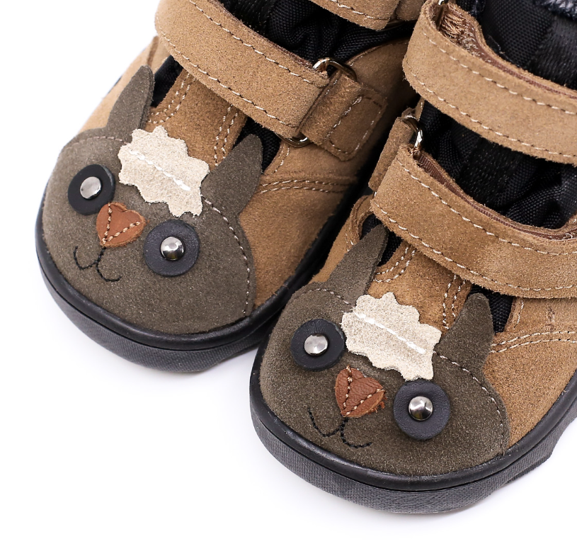Trzewiki dziecięce MRUGAŁA NEKO Barefoot Alpaca Caramel Membrana Te-Por - obrazek 2