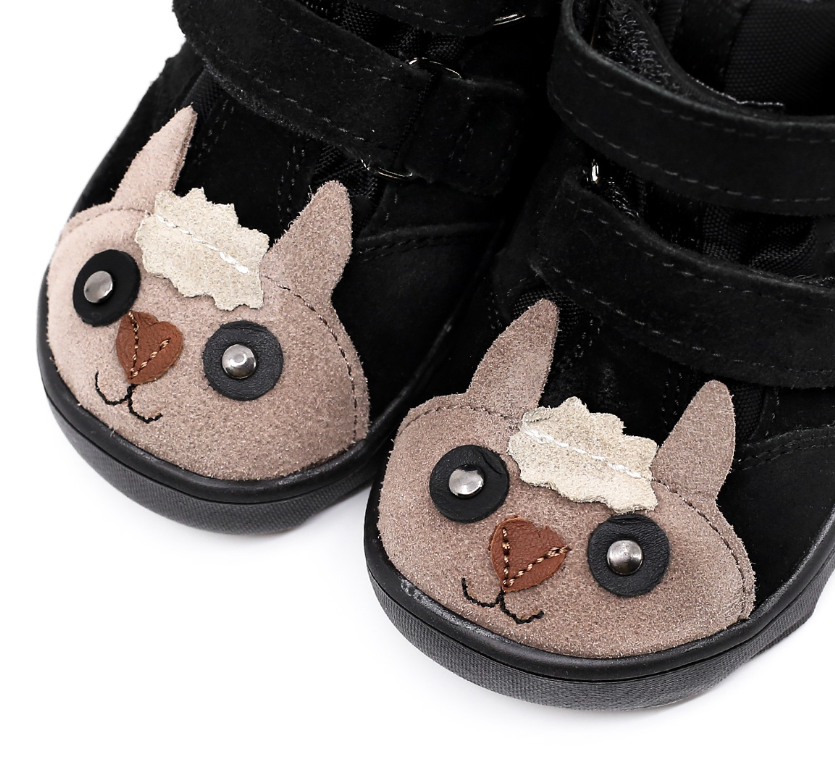 Trzewiki dziecięce MRUGAŁA NEKO Barefoot Alpaca Black Membrana Te-Por - obrazek 2