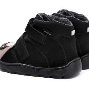 Trzewiki dziecięce MRUGAŁA NEKO Barefoot Alpaca Black Membrana Te-Por