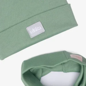 Czapka z kominem UL&KA Line Szałwia