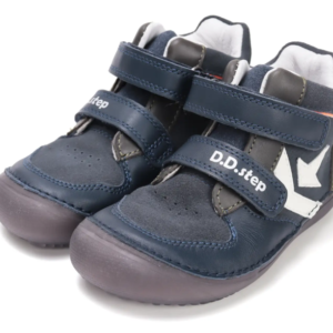 Trzewiki jesienne skórzane D.D.Step Barefoot A063-52159B Royal Blue – świecące w ciemności