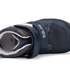 Trzewiki jesienne skórzane D.D.Step Barefoot A063-52159B Royal Blue – świecące w ciemności