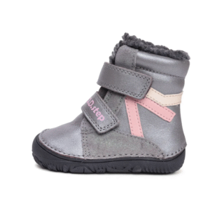 Trzewiki zimowe D.D.Step barefoot W073-52306D Dark Grey ocieplane