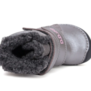 Trzewiki zimowe D.D.Step barefoot W073-52306D Dark Grey ocieplane