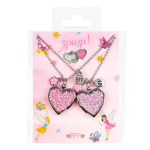 Souza! Naszyjniki przyjaźni dla dziewczynki 2 szt. BFF Serca