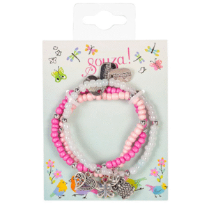Souza! Bransoletki z zawieszką pastelowe Vera 3 szt.