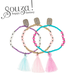 Souza! Bransoletki z chwostem pastelowe Zara 3 szt.