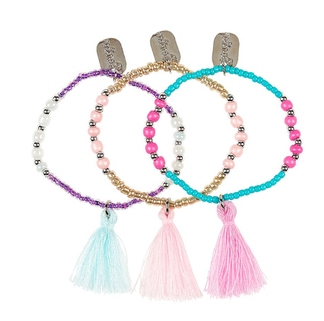 Souza! Bransoletki z chwostem pastelowe Zara 3 szt. - obrazek 3