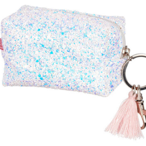 Souza! Brokatowy portfel etui dla dzieci z breloczkiem Lyna biały