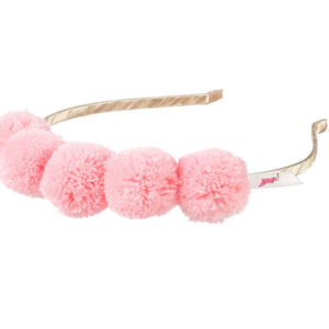 Souza! Opaska z różowymi pomponami Rosa