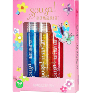 Souza! Brokatowa maskara tusz do włosów dla dzieci zestaw 3 kolory