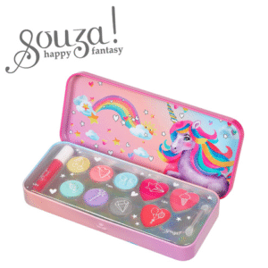 Souza! Kosmetyki do makijażu dla dzieci w metalowej kasetce 10 el. zestaw Jednorożec