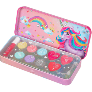 Souza! Kosmetyki do makijażu dla dzieci w metalowej kasetce 10 el. zestaw Jednorożec