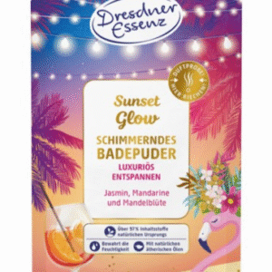 Dresdner Essenz SUNSET GLOW – Rozświetlający puder do kąpieli 60g