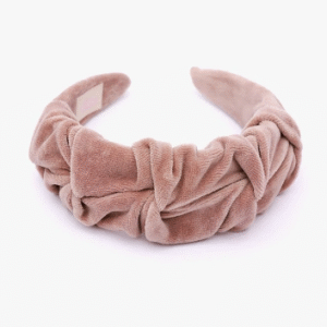 Ul&Ka Opaska dla dziewczynki Marszczulka Beż Velvet