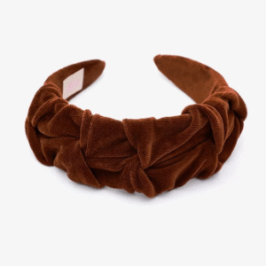 Ul&Ka Opaska dla dziewczynki Marszczulka Choco Milk Velvet