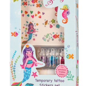 Souza! Tatuaże brokatowe z kryształkami Syrenka 5 el.