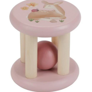 Little Dutch Grzechotka drewniana Fairy Garden różowa