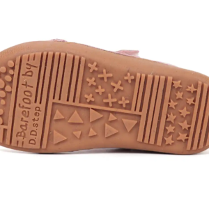 Półbuty skórzane D.D.Step Barefoot S063-61983DM Baby Pink