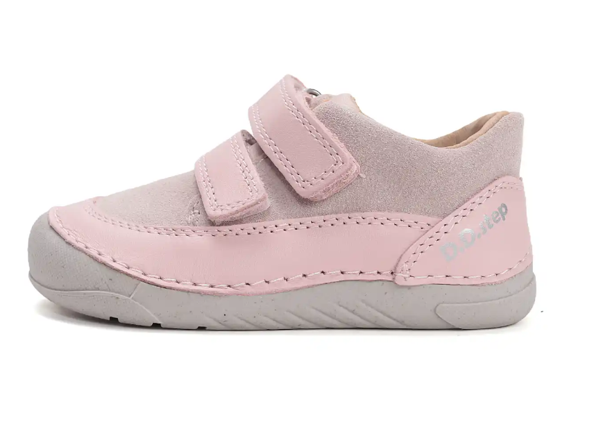Półbuty skórzane D.D.Step Barefoot S108-61210CL Baby Pink