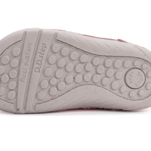 Półbuty skórzane D.D.Step Barefoot S108-61210CL Baby Pink
