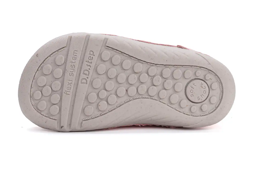 Półbuty skórzane D.D.Step Barefoot S108-61210CL Baby Pink - obrazek 3