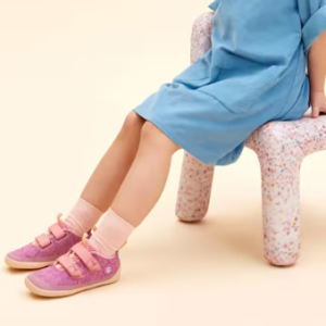 Sneakersy Barefoot Affenzahn Low Cut Knit Happy Flamingo