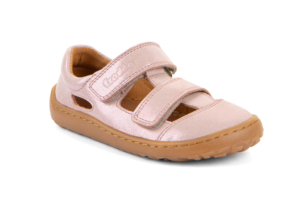 Sandały zakryte na rzepy Froddo Barefoot G3150291-10 Pink Shine