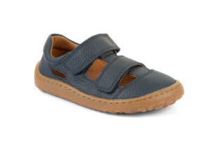 Sandały zakryte na rzepy Froddo Barefoot G3150291 Dark Blue