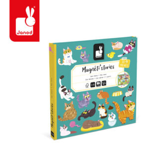 Janod Magnetyczna układanka Koty Magneti’stories 3+