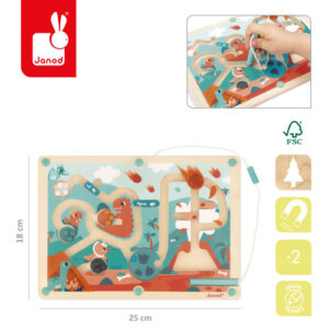 Magnetyczny labirynt Dinozaury wskaźnik kuleczki Janod