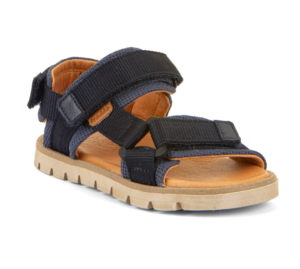 Sandały odkryte na rzepy Barefoot Froddo G3150259-6 Dark Blue