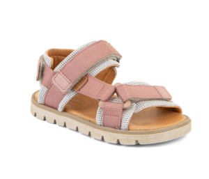Sandały odkryte na rzepy Barefoot Froddo G3150259-16 Pink