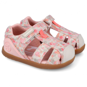 Sandały Biomecanics Barefoot 262193-A103 Róż Brokat