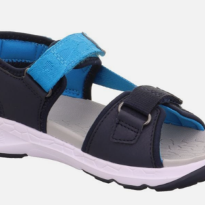 Sandały Superfit 1-000580-8040 CRISS CROSS - Niebieski/Turkusowy