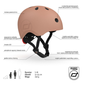Scoot and Ride Kask S-M Mocha