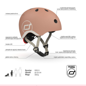 Scoot and Ride Kask XXS-S Mocha