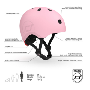 Scoot and Ride Kask M-L Rose