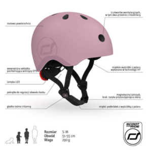 Scoot and Ride Kask S-M Wildberry
