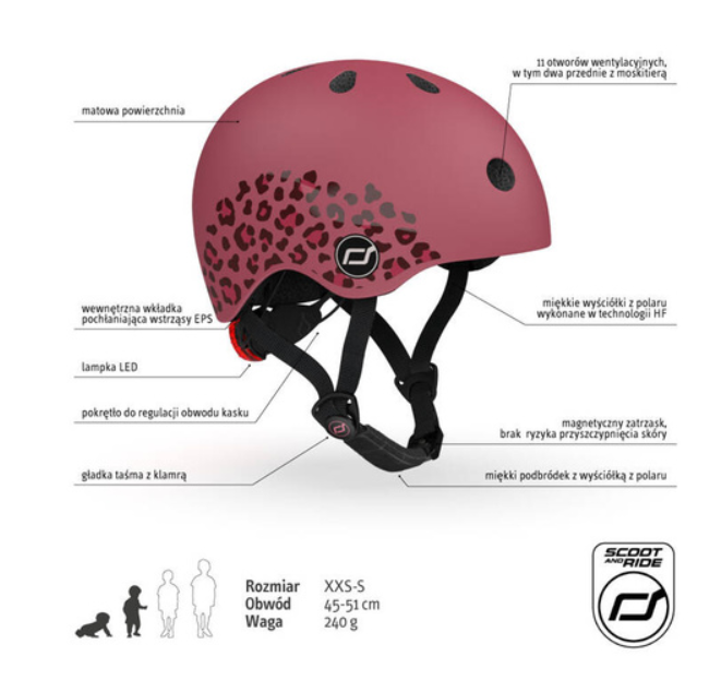 Scoot and Ride Kask XXS-S Wildcat