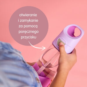 B.box Bidon tritanowy ze słomką 450ml Sugar plum