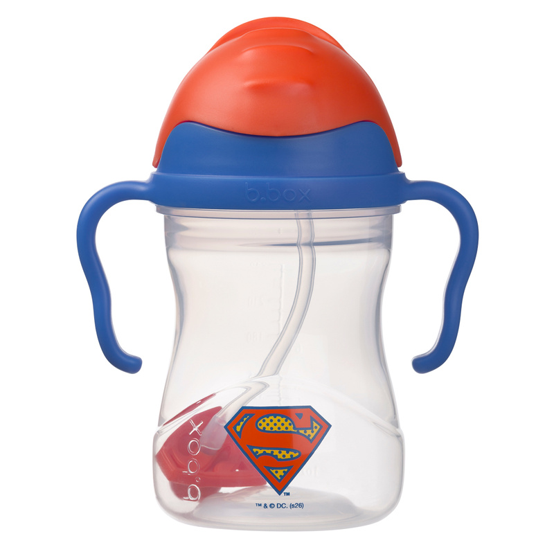 B.box Bidon ze słomką 240 ml Superman